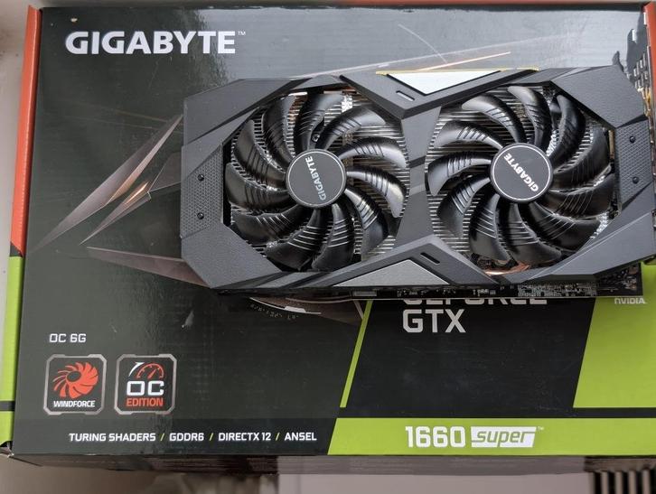 Gigabyte GeForce GTX1660 Super OC 6G - perfect 1080p Gaming, Computers en Software, Videokaarten, Zo goed als nieuw, Nvidia, PCI-Express 3.0