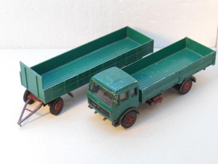 MB - Loop/Sloop - +aanhanger  1:50 - NZG No.146, Hobby en Vrije tijd, Modelauto's | 1:50, Gebruikt, Bus of Vrachtwagen, NZG, Ophalen of Verzenden
