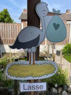 Geboortebord OOIEVAAR mint dibond meisje jongen huren huur, Kinderen en Baby's, Kraamcadeaus en Geboorteborden, Ophalen, Zo goed als nieuw