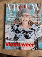 Vrouw Tijdschrift met op Cover Ellen ten Damme, Boeken, Tijdschriften en Kranten, Ophalen of Verzenden, Zo goed als nieuw, Damesbladen