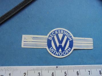 Oude sigarenband auto VW VOLKSWAGEN Beckeringh UITHOORN beschikbaar voor biedingen