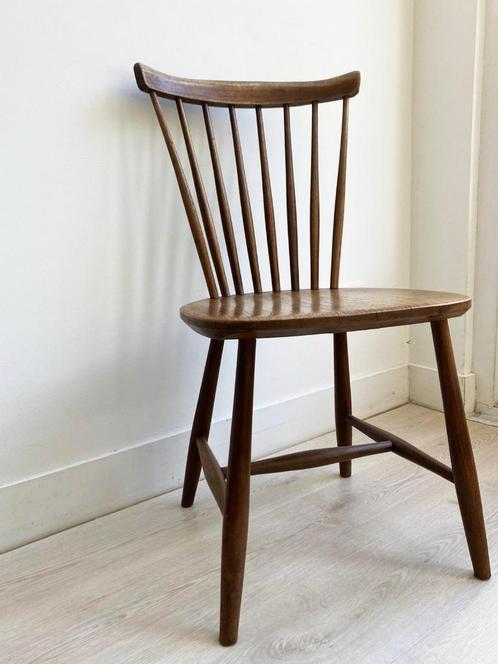 Vintage Wooden Chair Houten Stoel, Huis en Inrichting, Stoelen, Gebruikt, Eén, Hout, Bruin, Ophalen