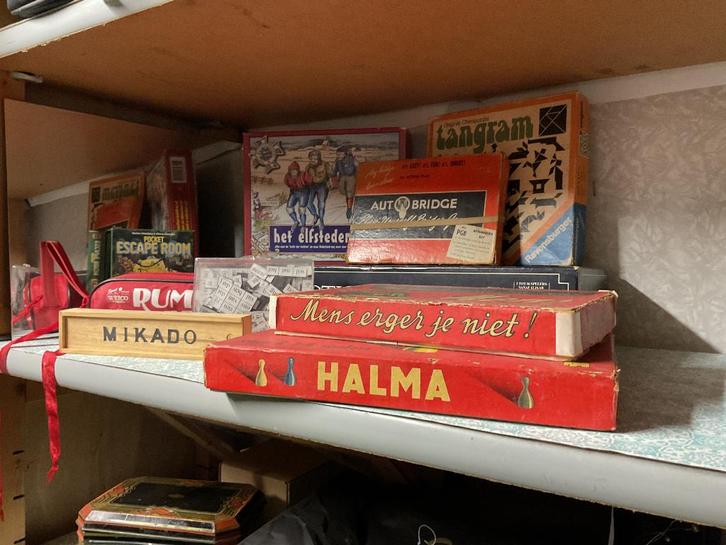 Gezelschapspelletjes Halma mikado rummicub mens etc bridge, Hobby en Vrije tijd, Gezelschapsspellen | Bordspellen, Gebruikt, Drie of vier spelers