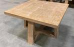 Houten tafel - Vierkant, Huis en Inrichting, Tafels | Eettafels, 50 tot 100 cm, Vierkant, Tot twee personen, Modern