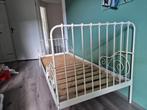 IKEA Meegroeibed - Wit Metaal met matras, Huis en Inrichting, Ophalen, Eenpersoons, Wit, 80 cm
