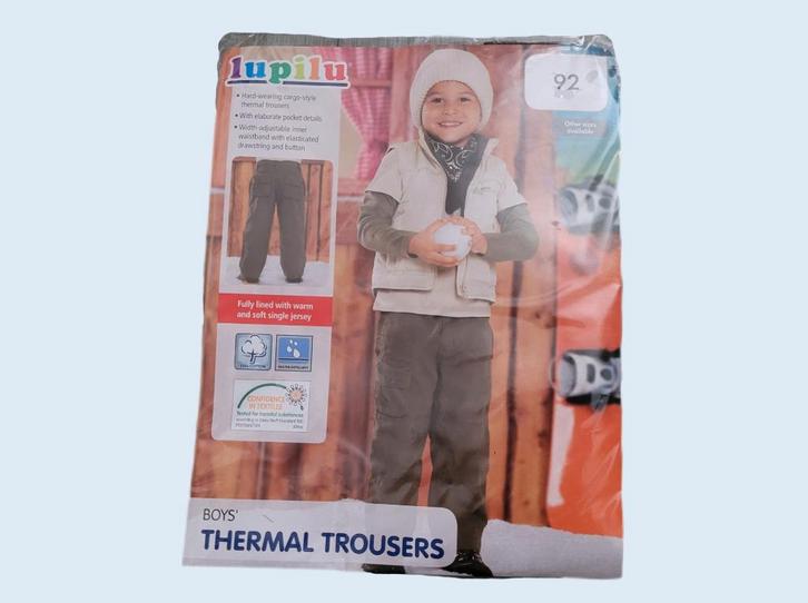 LUPILU bruine thermo broek maat 92 *nieuw* ~ MP3051, Kinderen en Baby's, Kinderkleding | Maat 92, Nieuw, Jongen, Broek, Ophalen of Verzenden