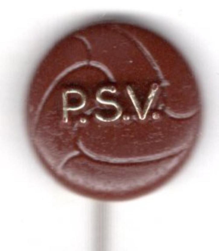 PSV P.S.V.  bruin plastic voetbal club speldje ( Y_101 ), Verzamelen, Speldjes, Pins en Buttons, Zo goed als nieuw, Speldje of Pin