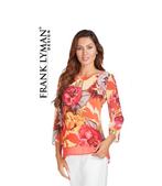 Frank Lyman kleurrijke chiffon blouse 3/4 mouwen maat 44, Kleding | Dames, Nieuw, Maat 42/44 (L), Frank Lyman, Verzenden