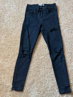 Queen hearts skinny destroyed jeans zwart mt. S, Ophalen of Verzenden, Zo goed als nieuw, Zwart, W28 - W29 (confectie 36)