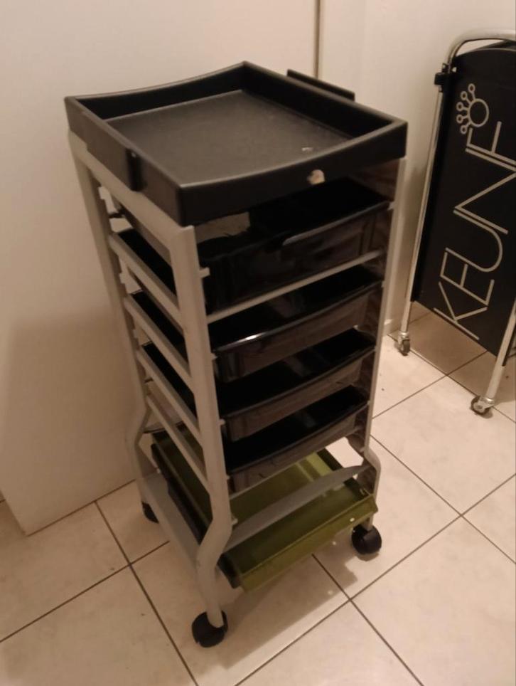 Kapperstrolley met lades, Huis en Inrichting, Kasten | Ladekasten, Gebruikt, Minder dan 100 cm, Minder dan 50 cm, Minder dan 25 cm