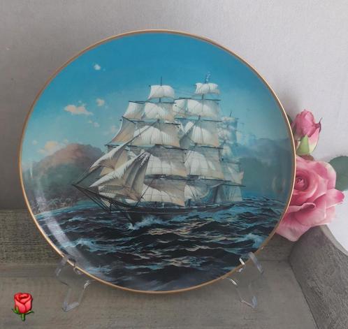 Wandbord Challenge zeilschip van Franklin Porcelain 23 cm, Huis en Inrichting, Woonaccessoires | Wanddecoraties, Zo goed als nieuw