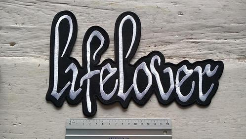 Lifelover embroidered backpath 27x29.5 cm patch, Verzamelen, Muziek, Artiesten en Beroemdheden, Nieuw, Kleding, Verzenden