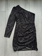 One shoulder dress eenmalig gedragen maat M, Maat 38/40 (M), Zwart, Ophalen of Verzenden, Boven de knie