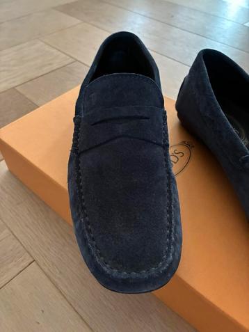 Tods herenschoen 41 Blauw Loafers Mocassino City Gommino beschikbaar voor biedingen