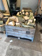 Haardhout wilg 3,5 kuub, Tuin en Terras, Haardhout, Minder dan 3 m³, Ophalen, Overige houtsoorten, Blokken