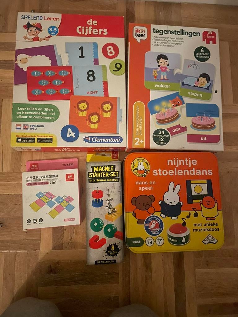 Aantal gebruikte spelletjes voor 2-5 jr, Kinderen en Baby's, Speelgoed | Educatief en Creatief, Ophalen, Zo goed als nieuw