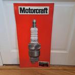 Bougie reclamebord 66x33cm Motorcraft, Verzamelen, Merken en Reclamevoorwerpen, Ophalen of Verzenden, Reclamebord