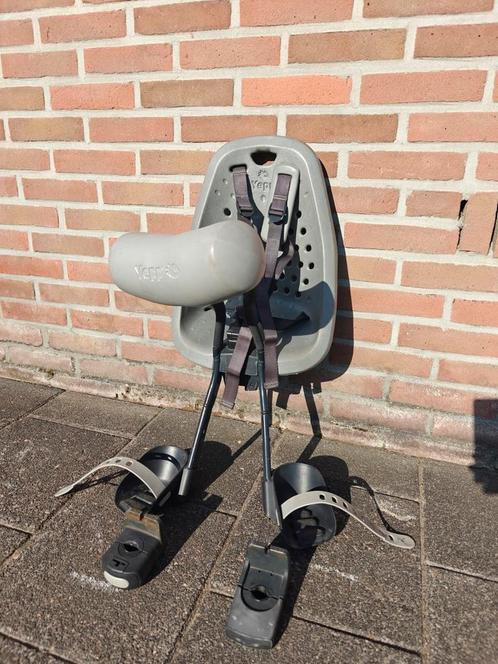 Yepp Mini Fietsstoeltje - Silver + Slaaprol + 2 Adapters, Fietsen en Brommers, Fietsaccessoires | Fietsstoeltjes, Gebruikt, Ophalen
