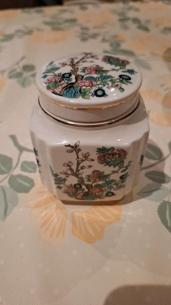 Vintage Potje met Bloemen Decoratie, Verzamelen, Porselein, Kristal en Bestek, Ophalen of Verzenden