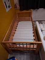 Peuterbed met hekje en verhogers, Ophalen, Gebruikt, 70 tot 85 cm, 140 tot 160 cm