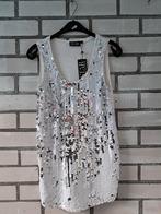 Paillettenjurk M, Ophalen of Verzenden, Zo goed als nieuw, Wit, Korte mouw