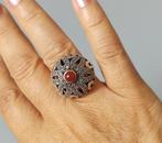 zilveren ring met natuurlijke Robijn, Markasiet zilver 925, Sieraden, Tassen en Uiterlijk, Ringen, O.T., Nieuw, Ophalen of Verzenden