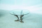 Vintage bronzen salontafel jaren 50/60 l midmod Bronze table, Ophalen of Verzenden
