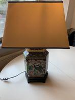 Chinese tafellamp / lamp met Pauw en bloemmotief decoratie, Huis en Inrichting, Lampen | Tafellampen, Overige materialen, Chinees klassiek met vogel en bloemenmotief