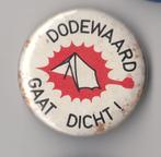 Protest button Anti Kernenergie Dodewaard, Gebruikt, Niet vindbaar, Niet vindbaar, Speldje of Pin