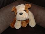 EDDY TOYS HOND BOXER PUP VELOURS BEIGE/WIT MET HARDE, Ophalen of Verzenden, Nieuw, Overige typen