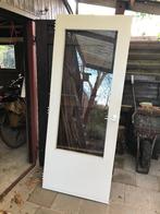 gratis houten binnendeur met glas, Ophalen, Gebruikt, 80 tot 100 cm, Binnendeur