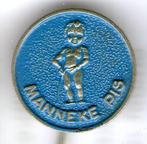 Manneke PIS blauw op zilverkleurig speldje ( U_082 ), Verzamelen, Speldjes, Pins en Buttons, Verzenden, Nieuw, Figuurtje, Speldje of Pin