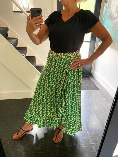 Fabienne Chapot, super mooie royale wikkelrok, maat S/M, Kleding | Dames, Rokken, Zo goed als nieuw, Onder de knie, Ophalen of Verzenden