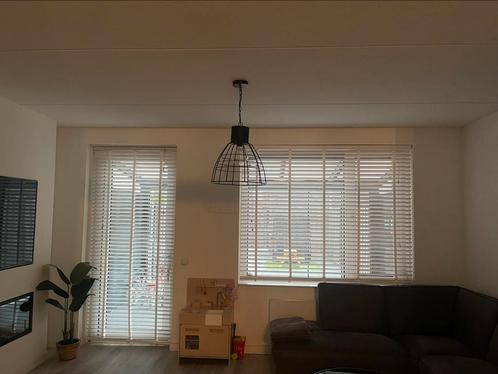 ZGAN Houten Jaloezieën 3 Stuks, Huis en Inrichting, Stoffering | Gordijnen en Lamellen, Zo goed als nieuw, 150 tot 200 cm, Wit