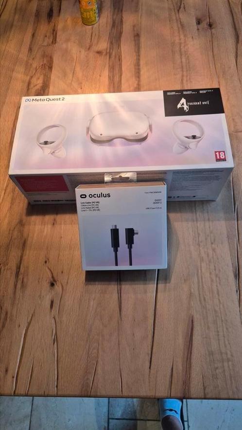 Meta Quest 2   256MB   +  oculus kabel, Spelcomputers en Games, Virtual Reality, Zo goed als nieuw, Pc, VR-bril, Ophalen of Verzenden