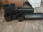 Ikea Skadis bakjes en plankjes zwart, Ophalen of Verzenden, Zo goed als nieuw, Overige typen