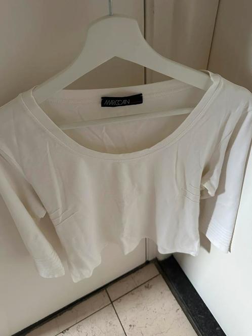 Marccain wit top maat 5, Kleding | Dames, Tops, Zo goed als nieuw, Wit, Lange mouw, Verzenden