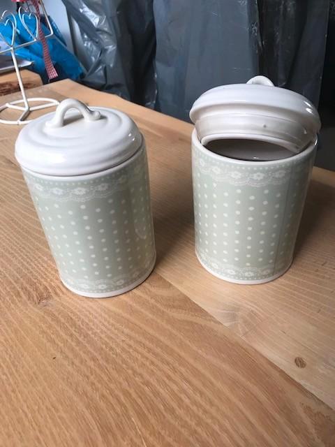 voorraadpot 2 stuks decoratief € 5,-, Huis en Inrichting, Woonaccessoires | Stolpen, Nieuw, Ophalen of Verzenden