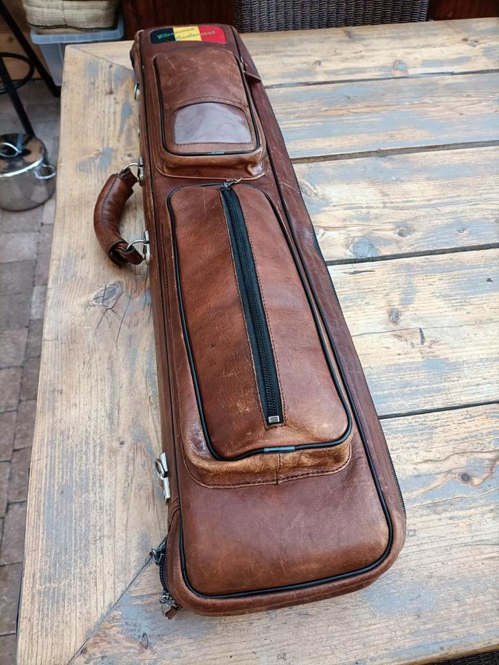 Super biljart tas. Van heel dik leer., Sport en Fitness, Biljarten en Poolen, Zo goed als nieuw, Ophalen of Verzenden