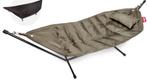 1 x gebruikt Fatboy hangmat beige met kussen en opbergzakken, Tuin en Terras, Hangmatten, Ophalen of Verzenden, Zo goed als nieuw