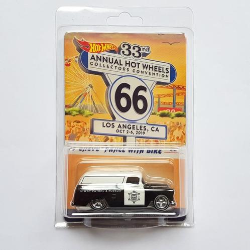 Hot Wheels '55 Chevy Panel with Bike Los Angeles Convention, Hobby en Vrije tijd, Modelauto's | Overige schalen, Nieuw, Auto, Verzenden
