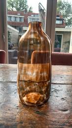 Bruin gevlamde vaas 25 cm hoog, Huis en Inrichting, Woonaccessoires | Vazen, Ophalen, Overige kleuren, Nieuw, Glas