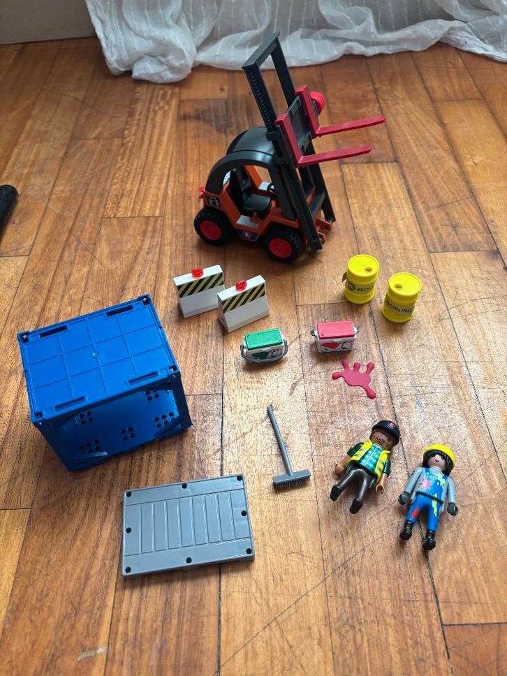 Playmobil City Action 70772 Vorkheftruck met lading, Kinderen en Baby's, Speelgoed | Playmobil, Gebruikt, Complete set, Ophalen of Verzenden