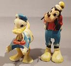 2 Walt Disney "Nodding Head" figuurtjes, Donald Duck & Goofy, Ophalen of Verzenden, Gebruikt, Beeldje of Figuurtje