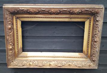 Zeer oude vergulde schilderijlijst, 50x27cm. beschikbaar voor biedingen