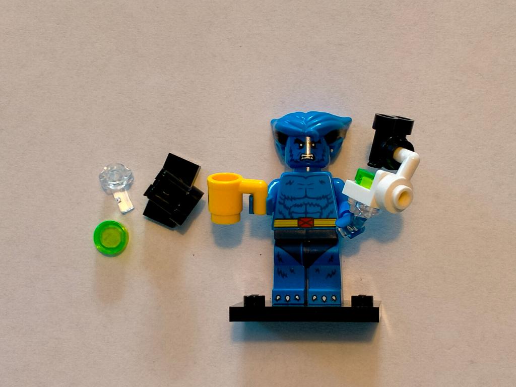 Lego series 2 Marvel minifigures Beast figuur poppetje, Ophalen of Verzenden, Zo goed als nieuw
