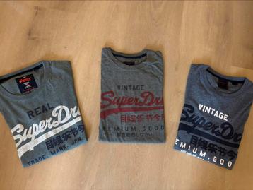 3 Superdry heren t-shirts mt XL beschikbaar voor biedingen
