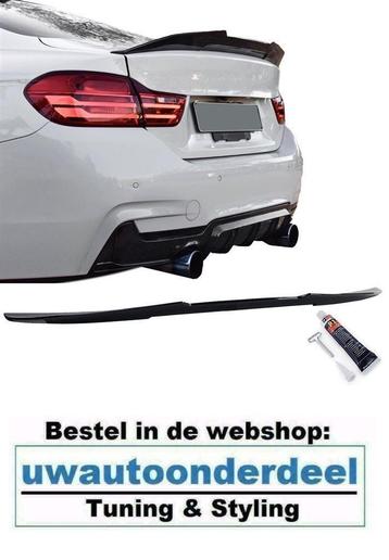 Achterklep Ducktale Spoiler Zwart Voor Bmw 4 Serie F32 Coupe beschikbaar voor biedingen