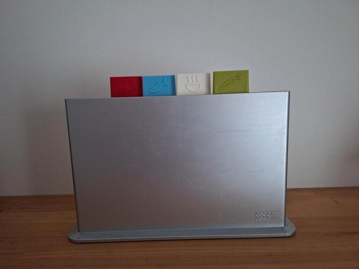 Joseph Joseph Snijplankenset met houder, Huis en Inrichting, Keuken | Keukenbenodigdheden, Gebruikt, Ophalen of Verzenden