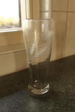 Groot gegraveerd glas, Ophalen of Verzenden, Zo goed als nieuw, Bierglas
